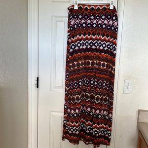 Multi-color maxi skirt